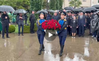 Личный состав ГСО РА принял участие в церемонии возложения цветов к Мемориалу погибшим в Парке Славы